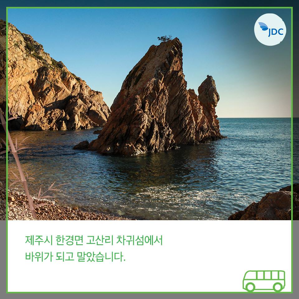 제주시 한경면 고산리 차귀섬에서 바위가 되고말았습니다.